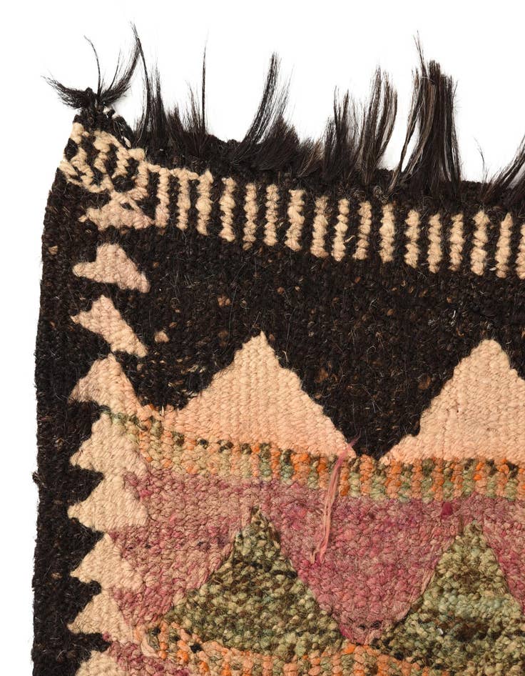Detail image of  4' 8 x 9'  Hand Woven Kilim Fars Wool Runner Rug