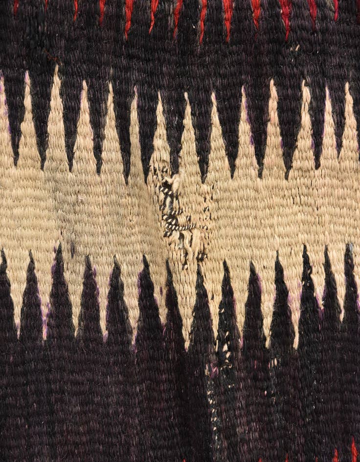 Detail image of  5' x 10' 7  Hand Woven Kilim Fars Wool Runner Rug