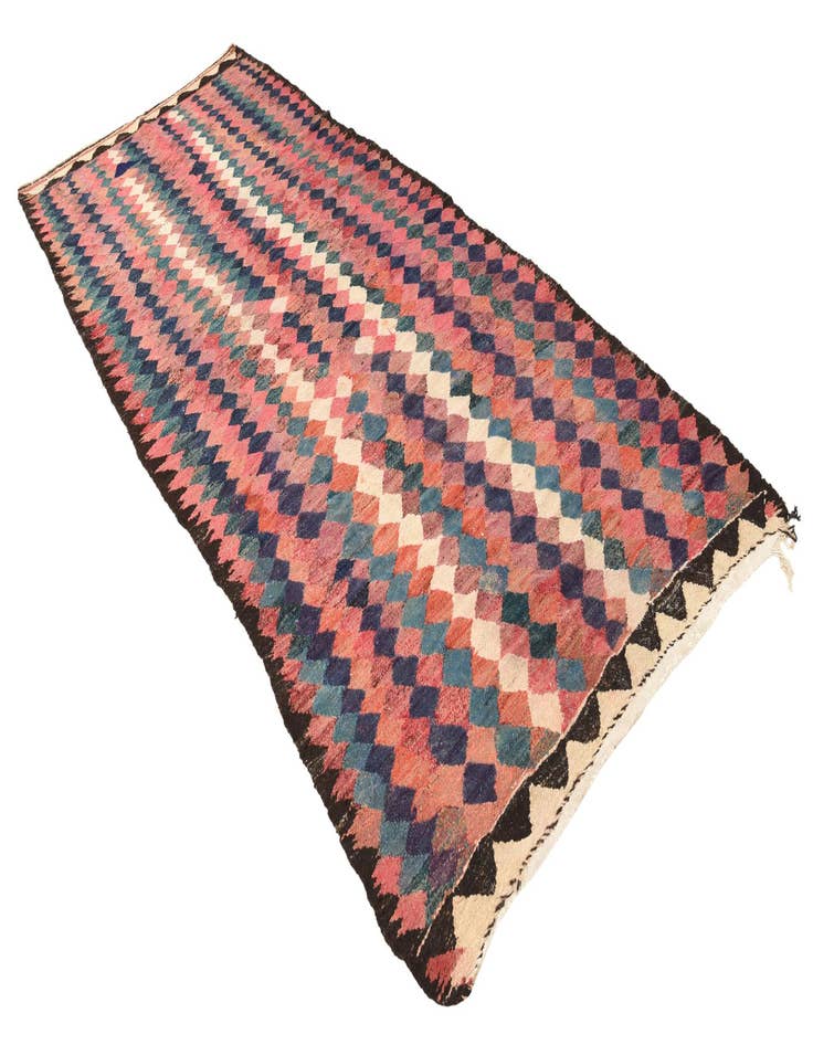 Detail image of  5' x 11' 2  Hand Woven Kilim Fars Wool Runner Rug