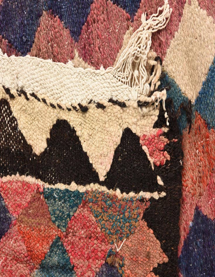 Detail image of  5' x 11' 2  Hand Woven Kilim Fars Wool Runner Rug