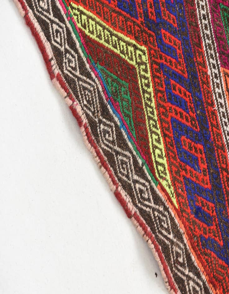 Detail image of  2' 3 x 8' 2  Hand Knotted Kilim Fars Persian Wool Runner Rug