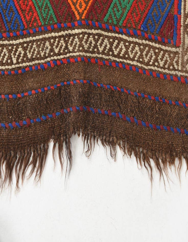 Detail image of  1' 10 x 6' 9  Hand Knotted Kilim Fars Persian Wool Runner Rug