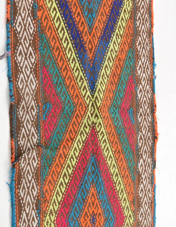 Detail image of  1' 10 x 5' 10  Hand Knotted Kilim Fars Persian Wool Runner Rug