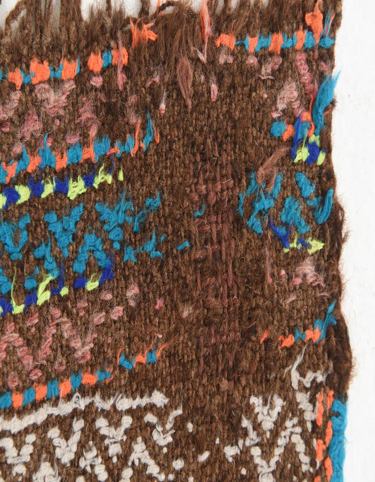 Detail image of  1' 10 x 5' 10  Hand Knotted Kilim Fars Persian Wool Runner Rug