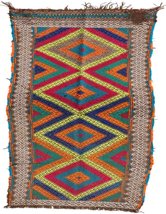 Primary image of  1' 10 x 5' 10  Hand Knotted Kilim Fars Persian Wool Runner Rug