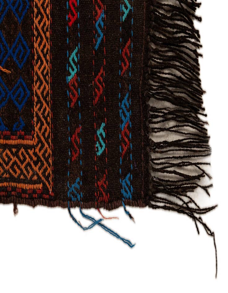 Detail image of  2' 3 x 7' 8  Hand Knotted Kilim Fars Persian Wool Runner Rug