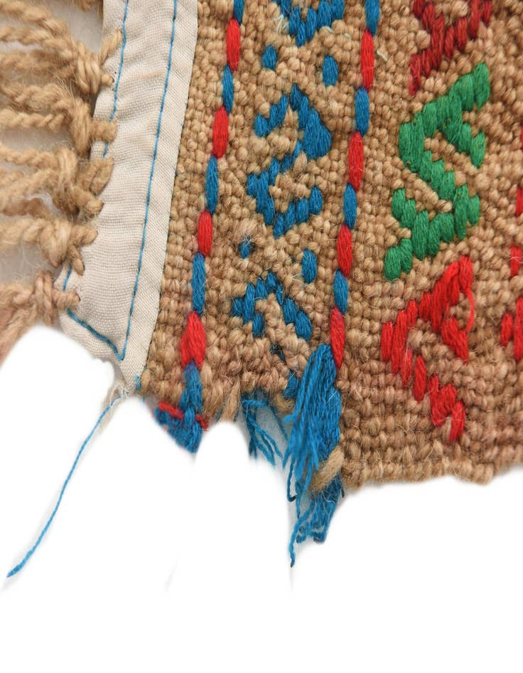 Detail image of  2' 1 x 9' 4  Hand Knotted Kilim Fars Persian Wool Runner Rug