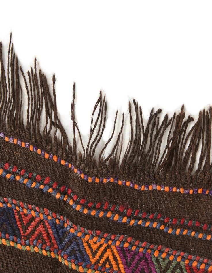 Detail image of  2' x 7'  Hand Knotted Kilim Fars Persian Wool Runner Rug