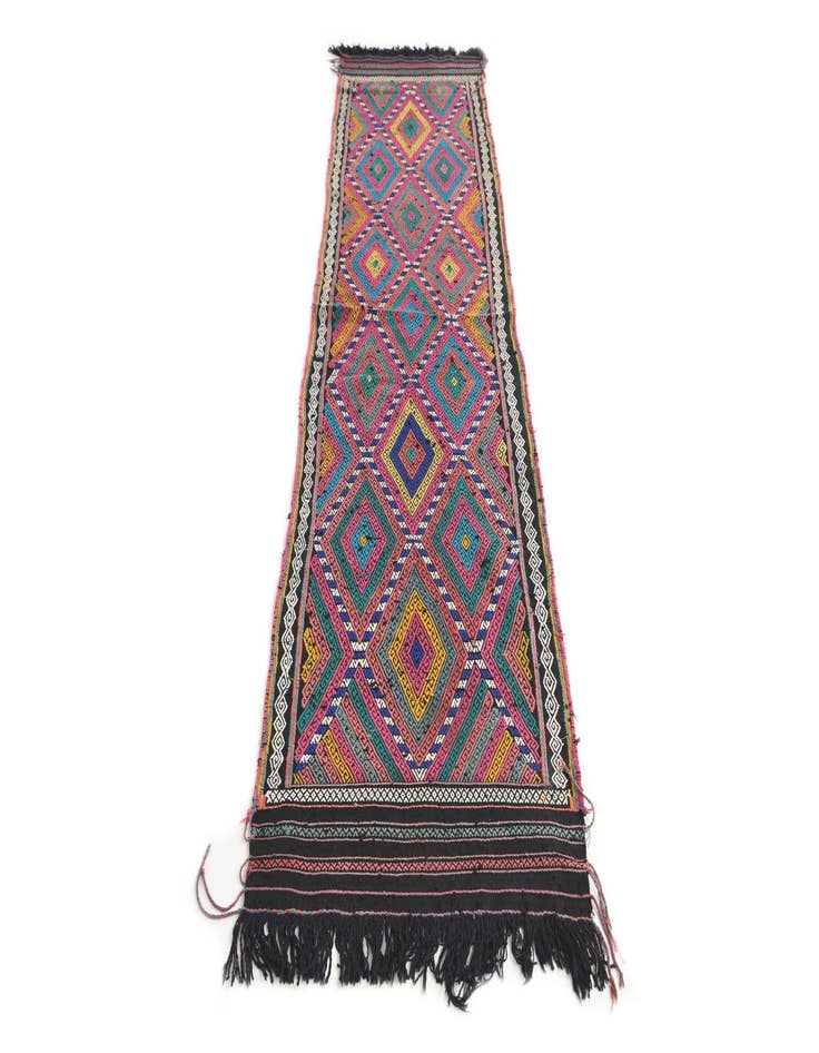 Detail image of  2' 3 x 8' 9  Hand Knotted Kilim Fars Persian Wool Runner Rug