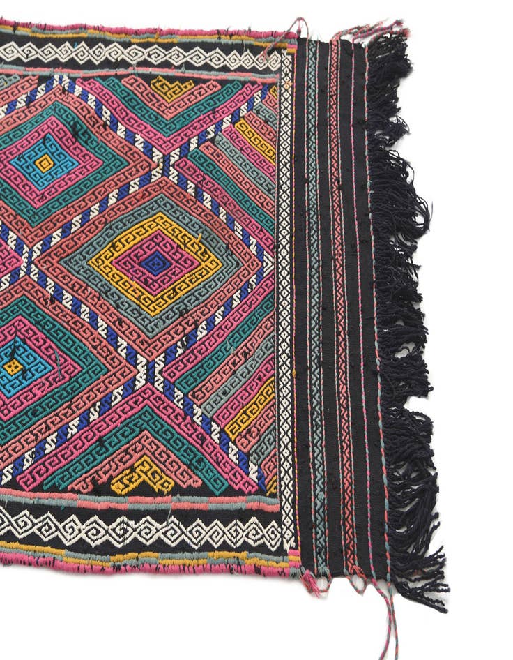 Detail image of  2' 3 x 8' 9  Hand Knotted Kilim Fars Persian Wool Runner Rug