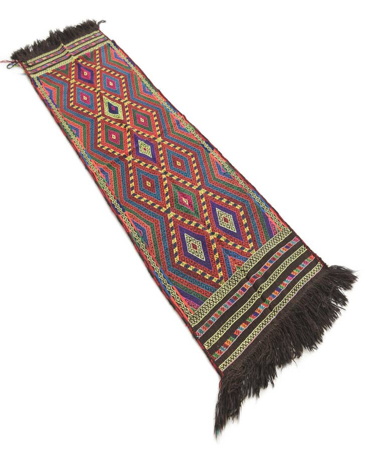 Detail image of  2' 7 x 9'  Hand Knotted Kilim Fars Persian Wool Runner Rug