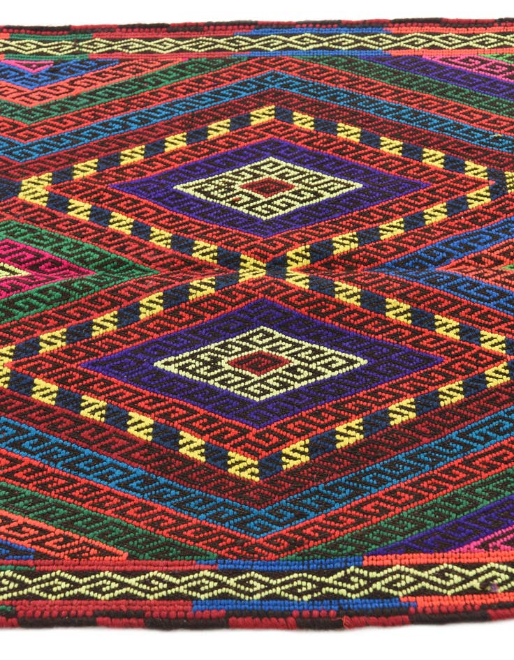 Detail image of  2' 7 x 9'  Hand Knotted Kilim Fars Persian Wool Runner Rug