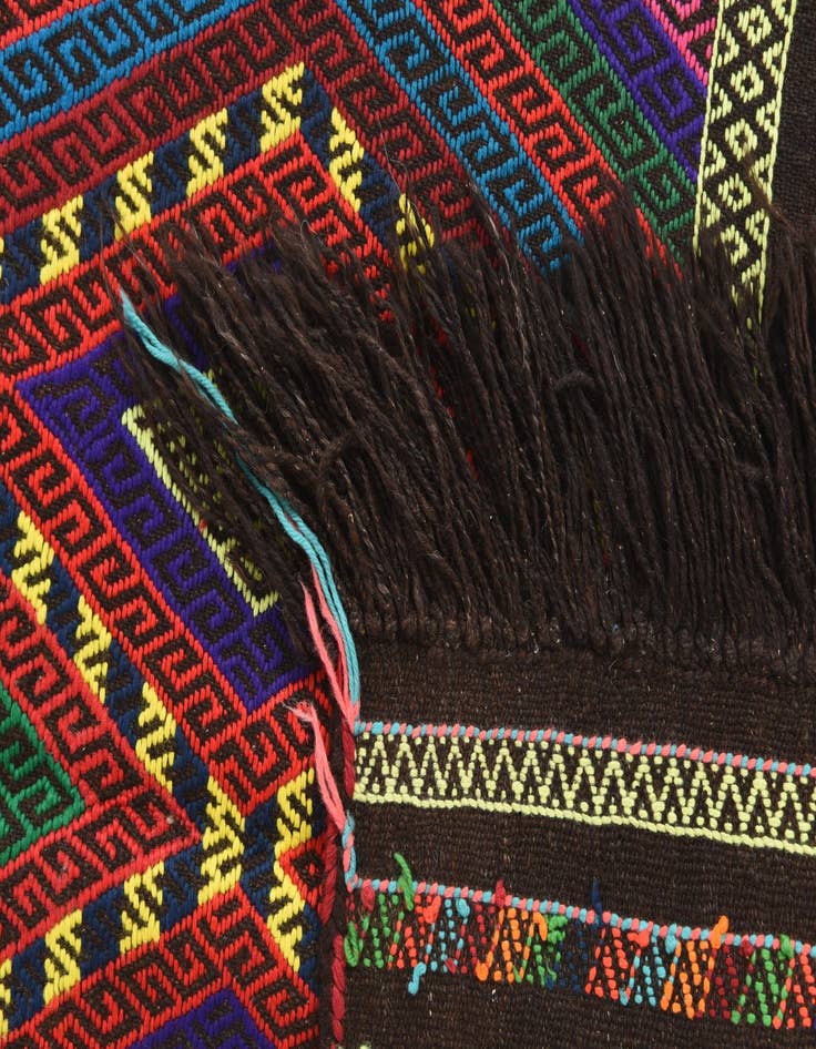 Detail image of  2' 7 x 9'  Hand Knotted Kilim Fars Persian Wool Runner Rug