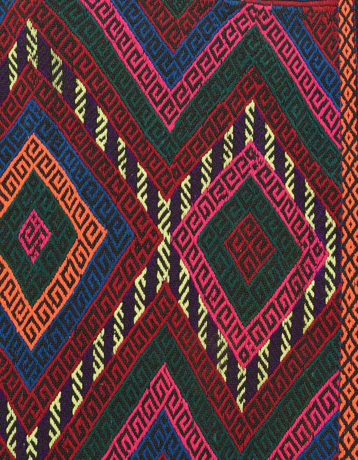 Detail image of  2' x 8' 4  Hand Knotted Kilim Fars Persian Wool Runner Rug