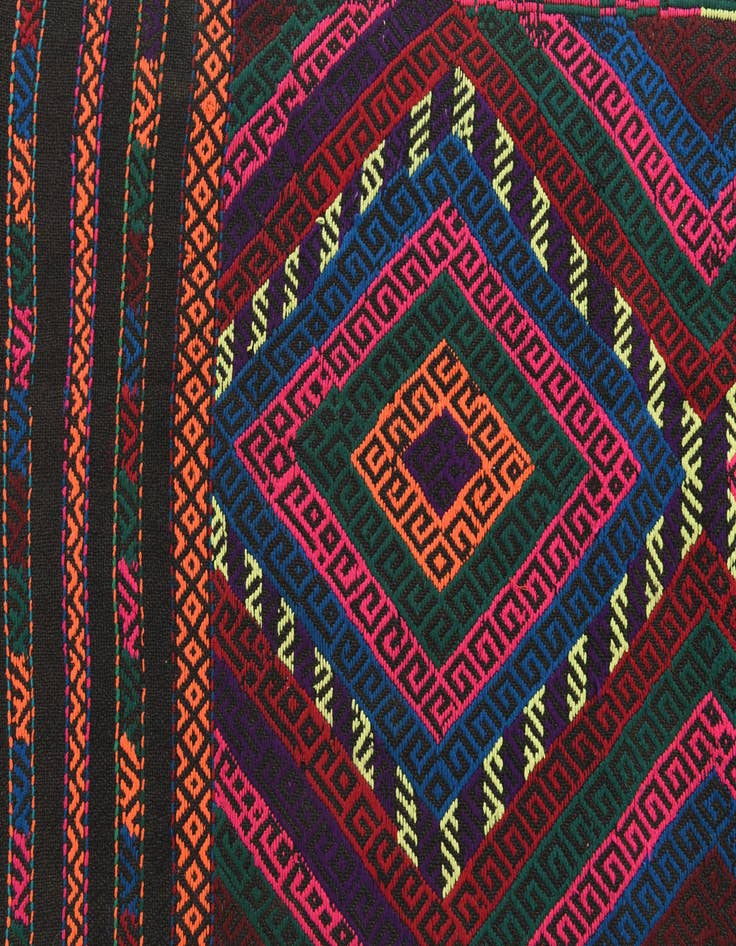 Detail image of  2' x 8' 4  Hand Knotted Kilim Fars Persian Wool Runner Rug