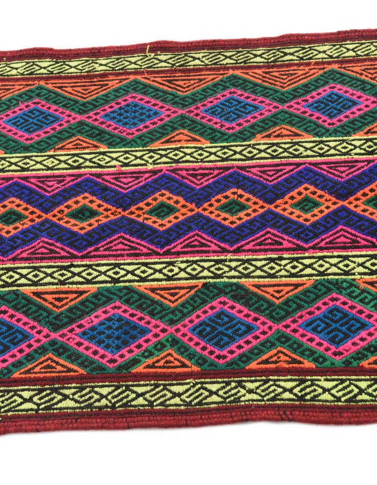 Detail image of  2' x 6' 9  Hand Knotted Kilim Fars Persian Wool Runner Rug