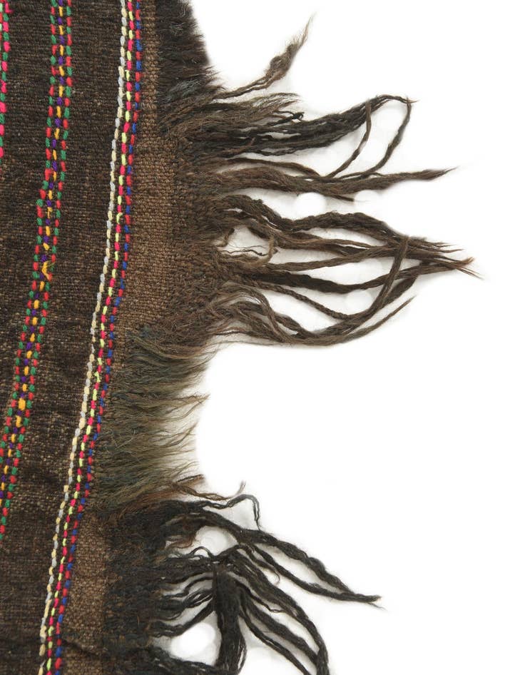 Detail image of  2' x 7' 7  Hand Knotted Kilim Fars Persian Wool Runner Rug