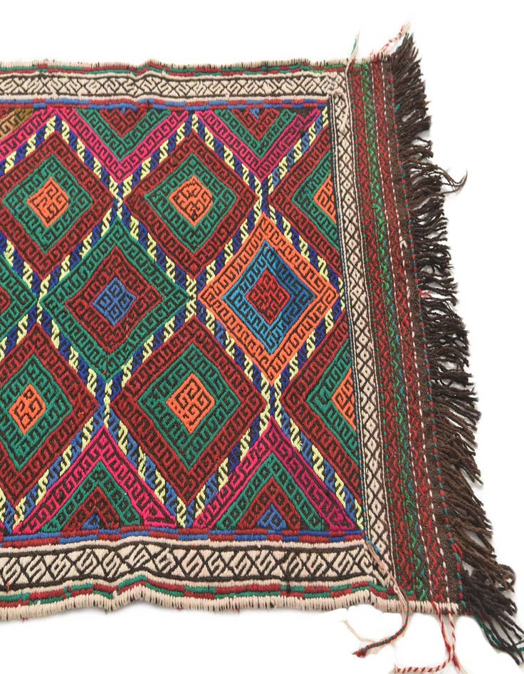 Detail image of  2' 3 x 10' 5  Hand Knotted Kilim Fars Persian Wool Runner Rug