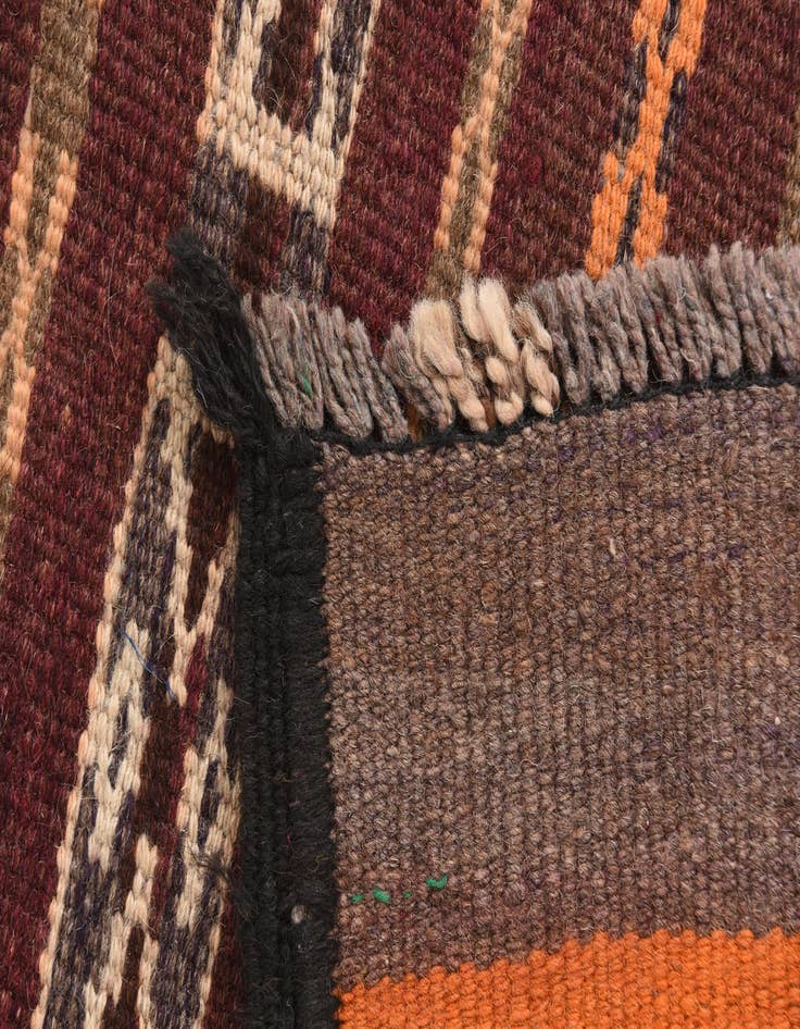 Detail image of  2' 4 x 10' 1  Hand Woven Kilim Fars Wool Runner Rug
