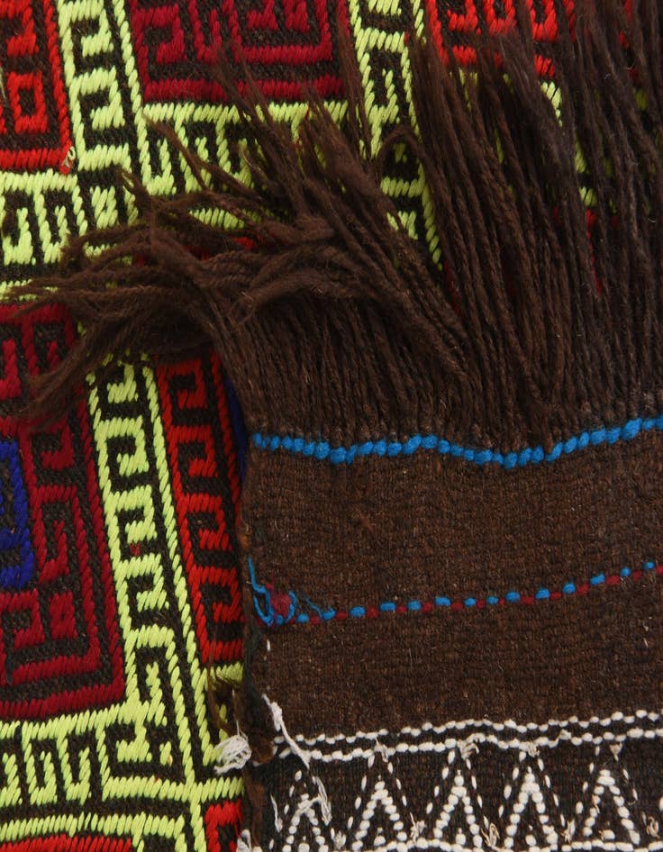 Detail image of  2' x 8' 4  Hand Woven Kilim Fars Wool Runner Rug