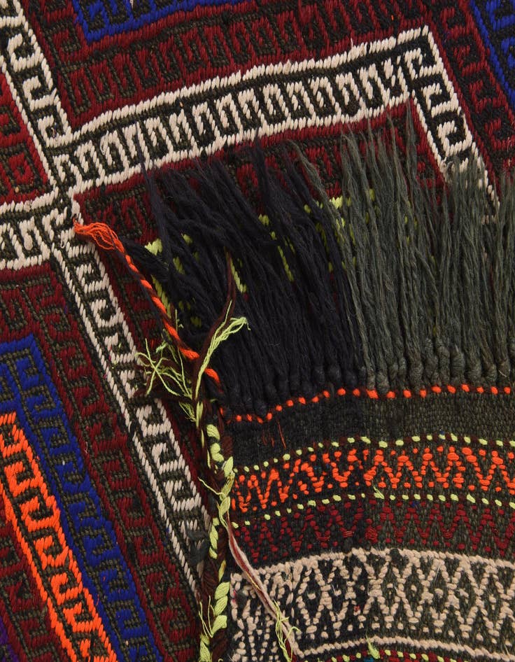 Detail image of  2' 3 x 8' 10  Hand Woven Kilim Fars Wool Runner Rug