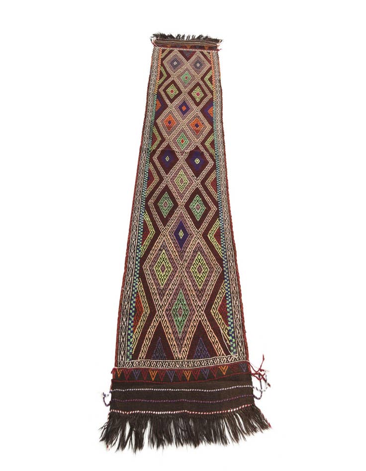 Detail image of  2' 3 x 8' 5  Hand Woven Kilim Fars Wool Runner Rug