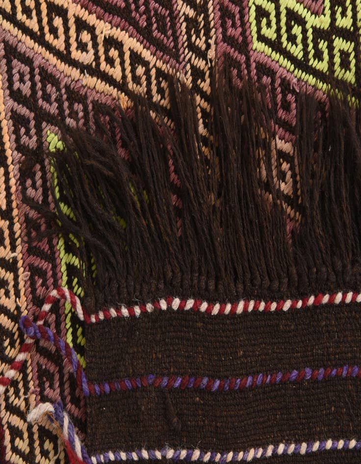 Detail image of  2' 3 x 8' 5  Hand Woven Kilim Fars Wool Runner Rug