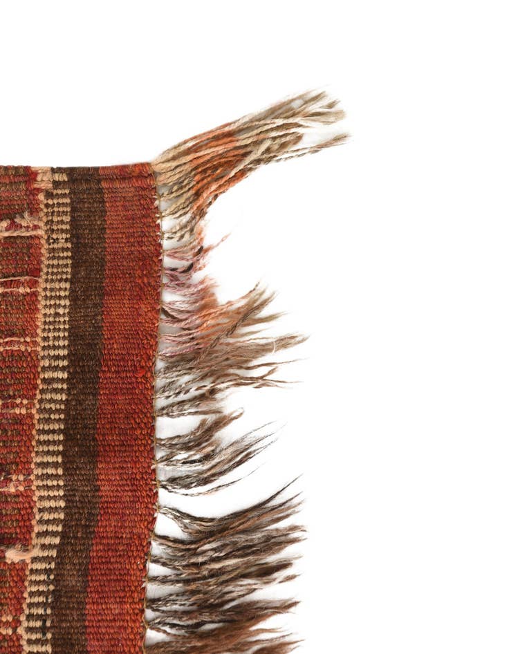 Detail image of  4' 3 x 10' 9  Hand Woven Kilim Fars Wool Runner Rug