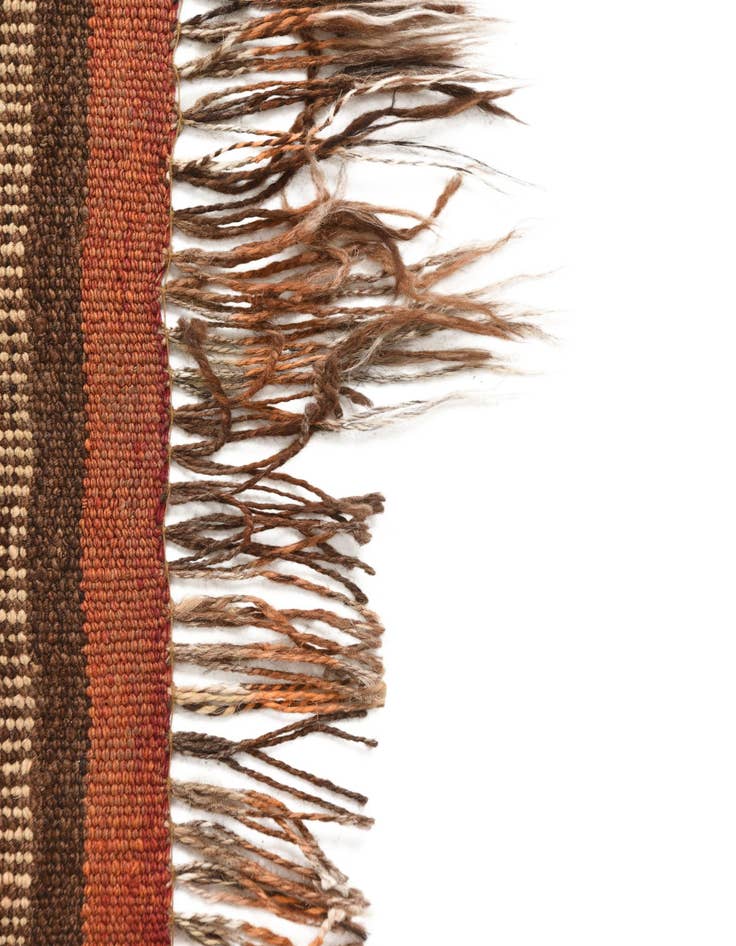 Detail image of  4' 3 x 10' 9  Hand Woven Kilim Fars Wool Runner Rug