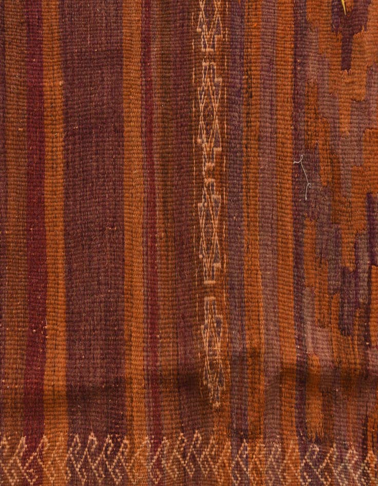 Detail image of  3' 7 x 11' 8  Hand Woven Kilim Fars Wool Runner Rug