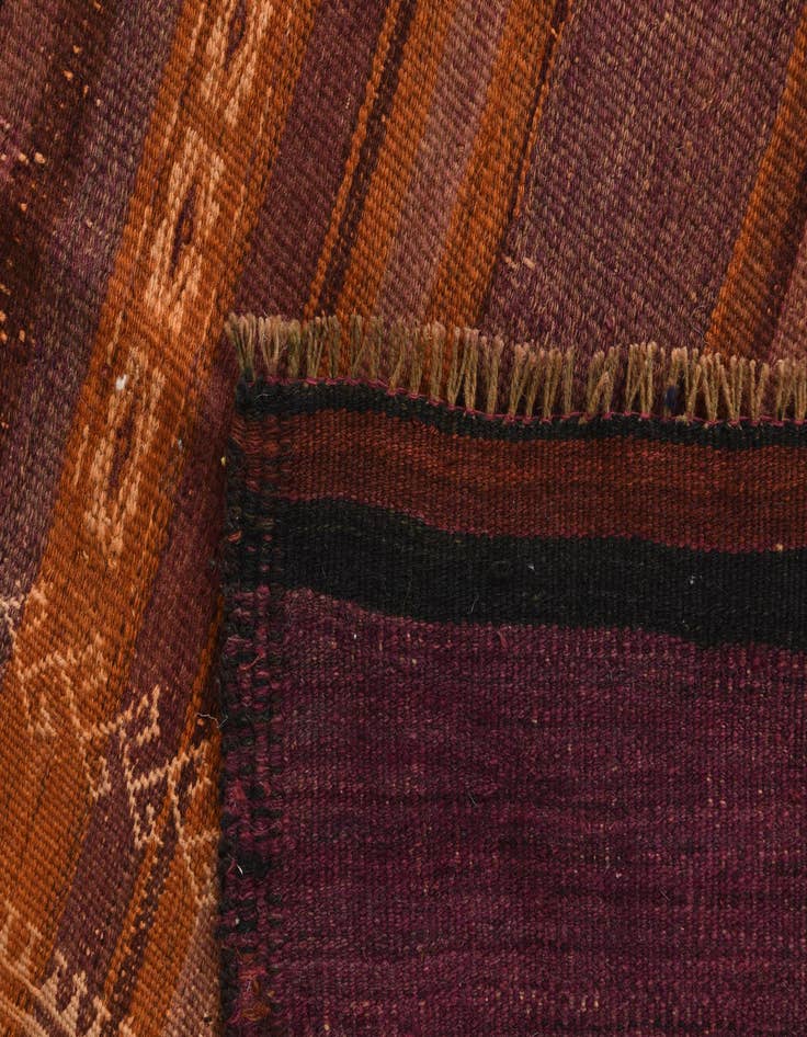 Detail image of  3' 7 x 11' 8  Hand Woven Kilim Fars Wool Runner Rug