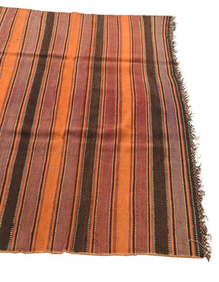 Detail image of  4' 8 x 12' 1  Hand Woven Kilim Fars Wool Runner Rug