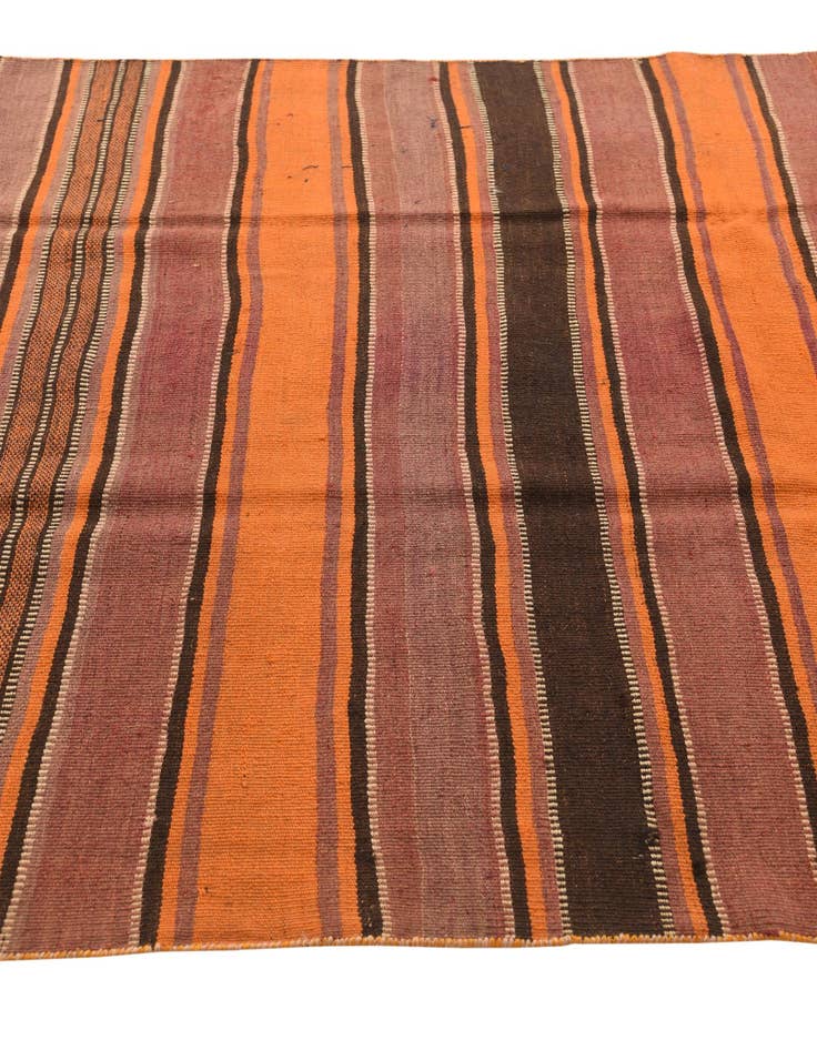 Detail image of  4' 8 x 12' 1  Hand Woven Kilim Fars Wool Runner Rug