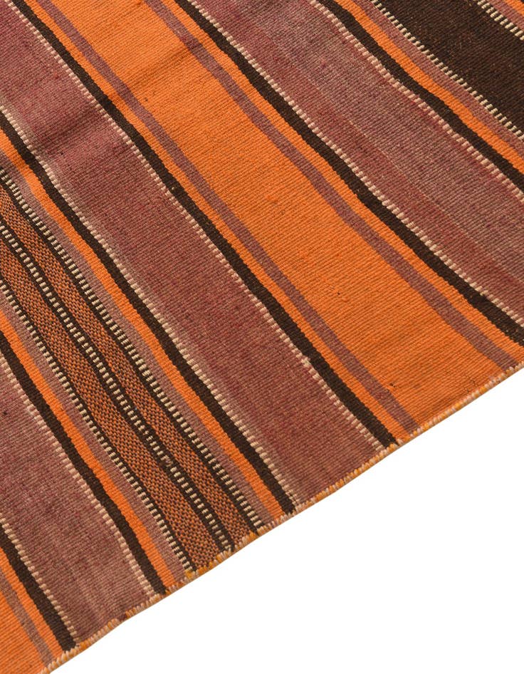 Detail image of  4' 8 x 12' 1  Hand Woven Kilim Fars Wool Runner Rug