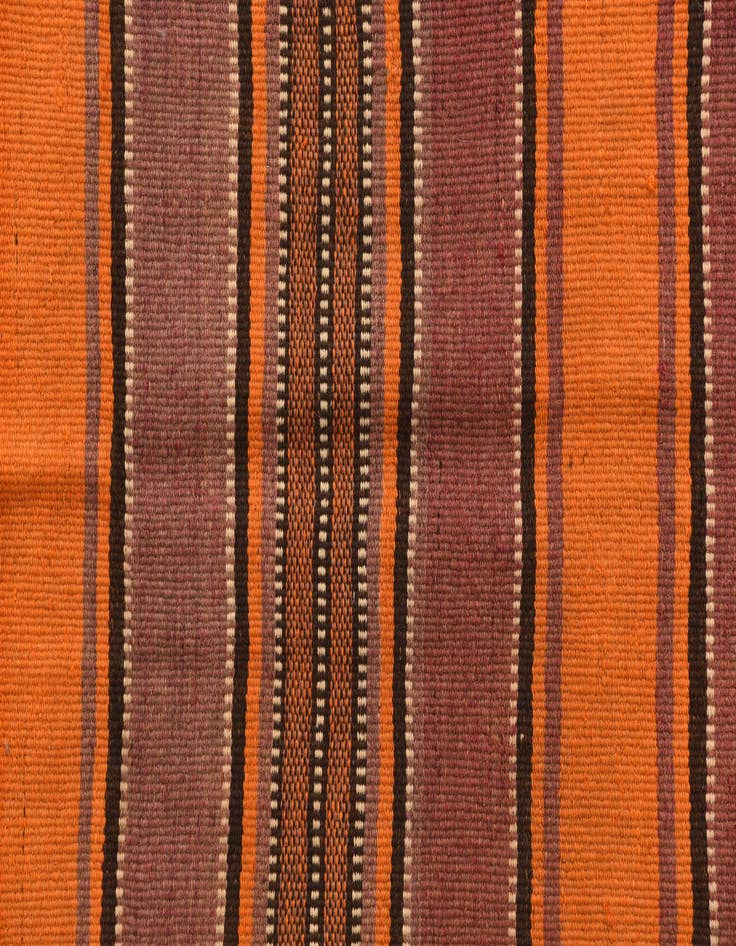 Detail image of  4' 8 x 12' 1  Hand Woven Kilim Fars Wool Runner Rug