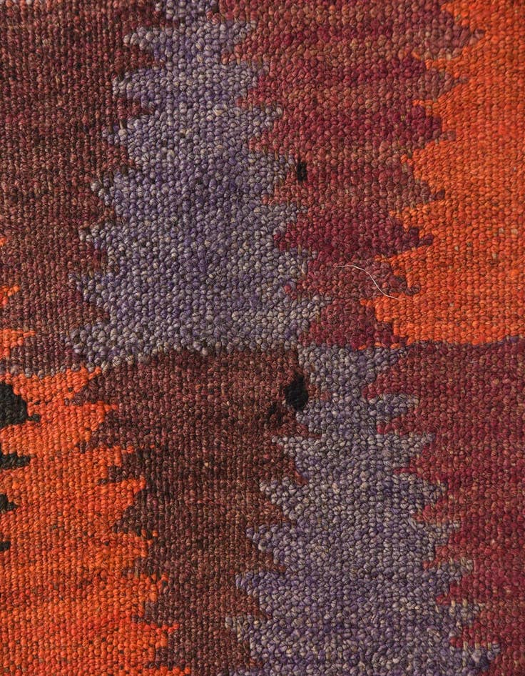 Detail image of  3' 8 x 10'  Hand Woven Kilim Fars Wool Runner Rug