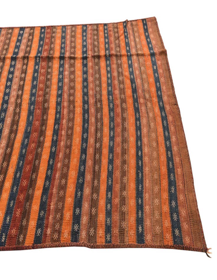 Detail image of  4' 8 x 12' 2  Hand Woven Kilim Fars Wool Runner Rug