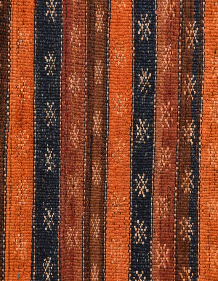 Detail image of  4' 8 x 12' 2  Hand Woven Kilim Fars Wool Runner Rug