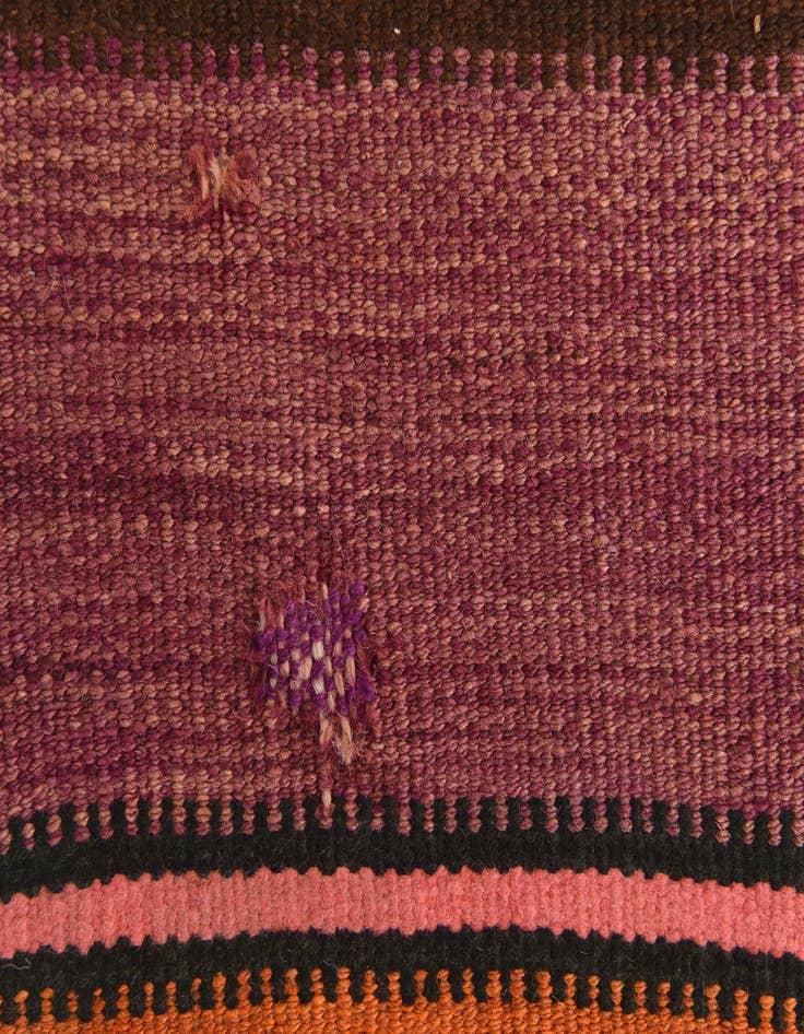 Detail image of  6' 3 x 9' 4  Hand Woven Kilim Fars Wool Runner Rug