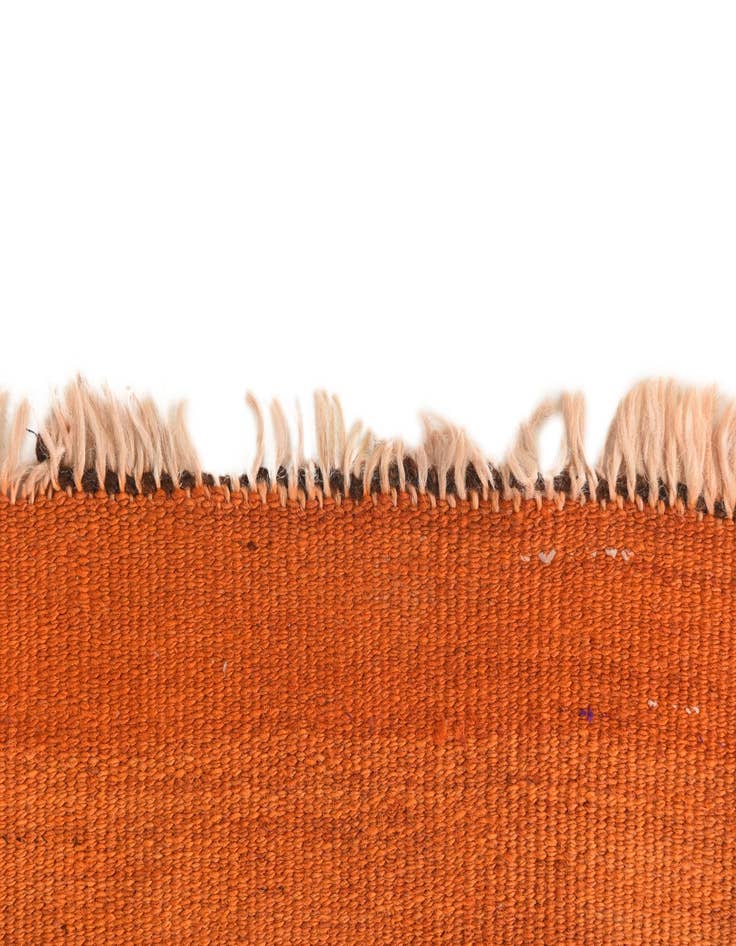 Detail image of  6' 3 x 9' 4  Hand Woven Kilim Fars Wool Runner Rug