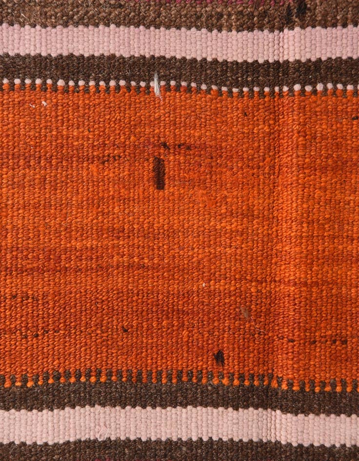 Detail image of  6' 3 x 9' 4  Hand Woven Kilim Fars Wool Runner Rug