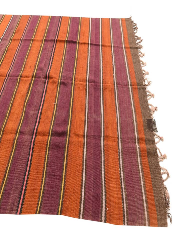 Detail image of  6' 3 x 9' 4  Hand Woven Kilim Fars Wool Runner Rug