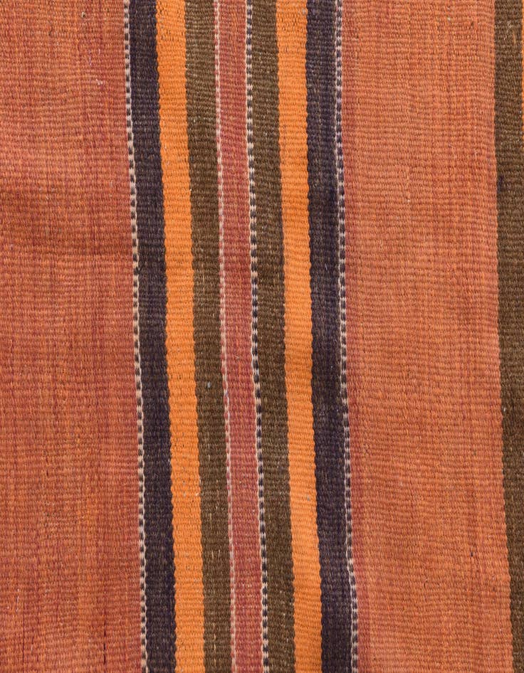 Detail image of  4' 2 x 13' 4  Hand Woven Kilim Fars Wool Runner Rug