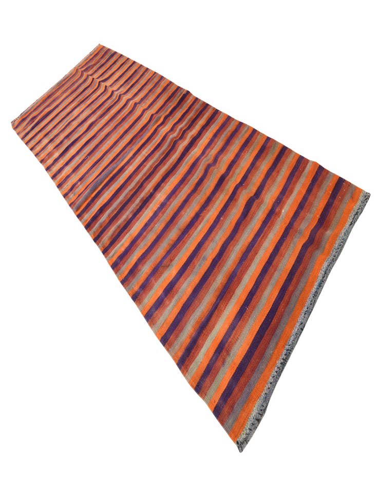 Detail image of  3' 9 x 10' 7  Hand Woven Kilim Fars Wool Runner Rug