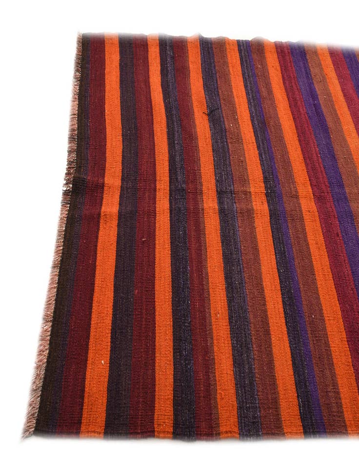 Detail image of  4' 9 x 12' 3  Hand Woven Kilim Fars Wool Runner Rug