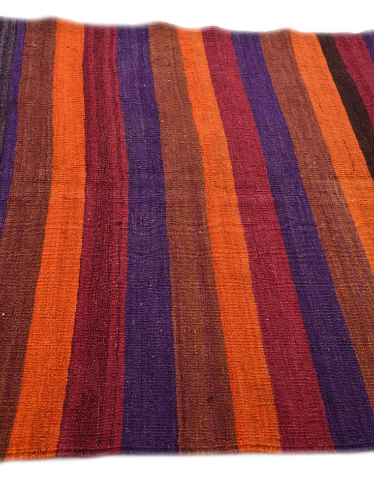 Detail image of  4' 9 x 12' 3  Hand Woven Kilim Fars Wool Runner Rug