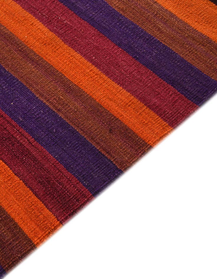 Detail image of  4' 9 x 12' 3  Hand Woven Kilim Fars Wool Runner Rug