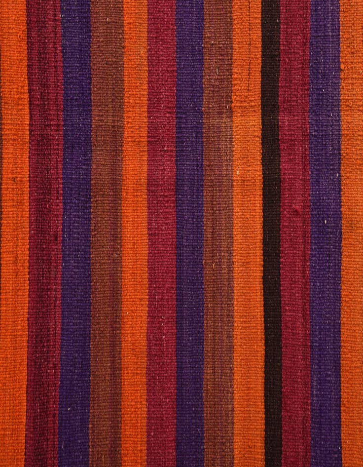 Detail image of  4' 9 x 12' 3  Hand Woven Kilim Fars Wool Runner Rug