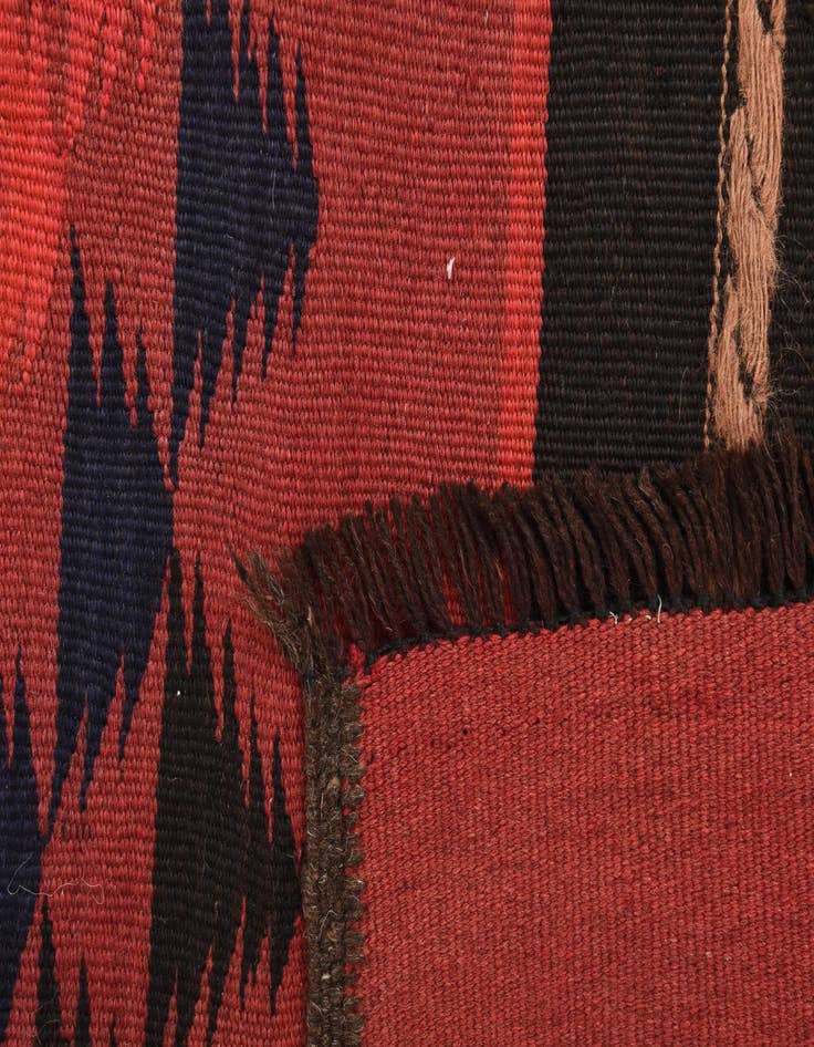 Detail image of  1' 9 x 12'  Hand Woven Kilim Fars Wool Runner Rug