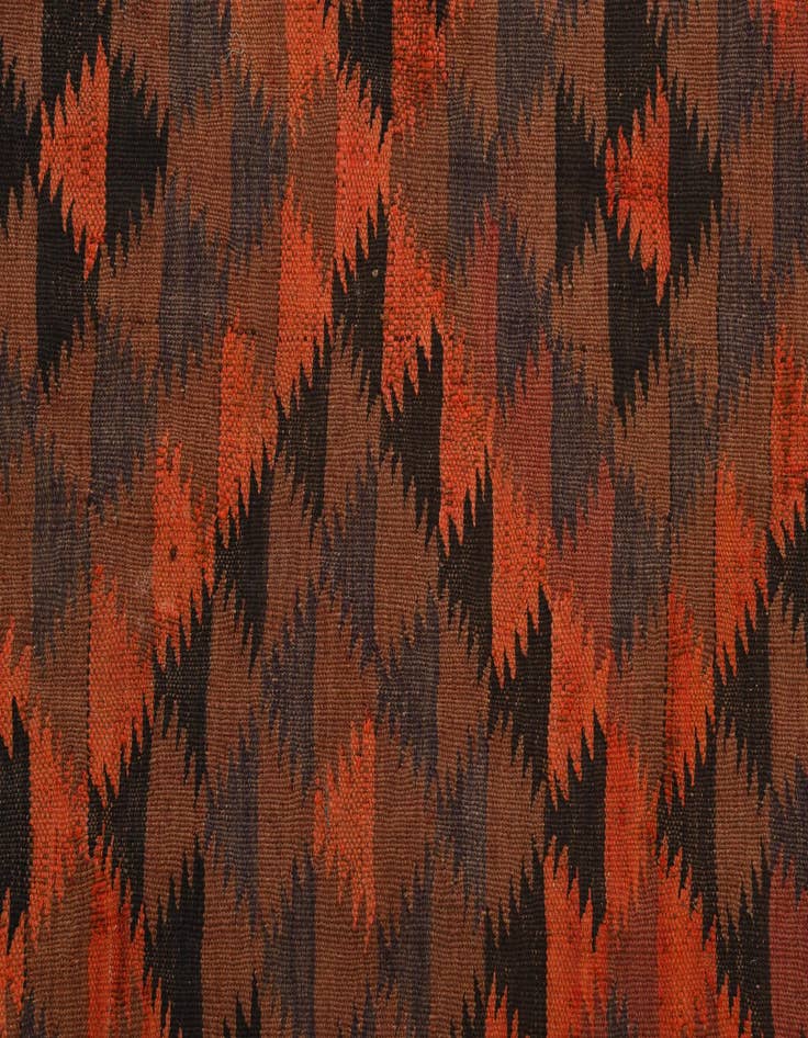 Detail image of  4' 5 x 14' 7  Hand Woven Kilim Fars Wool Runner Rug